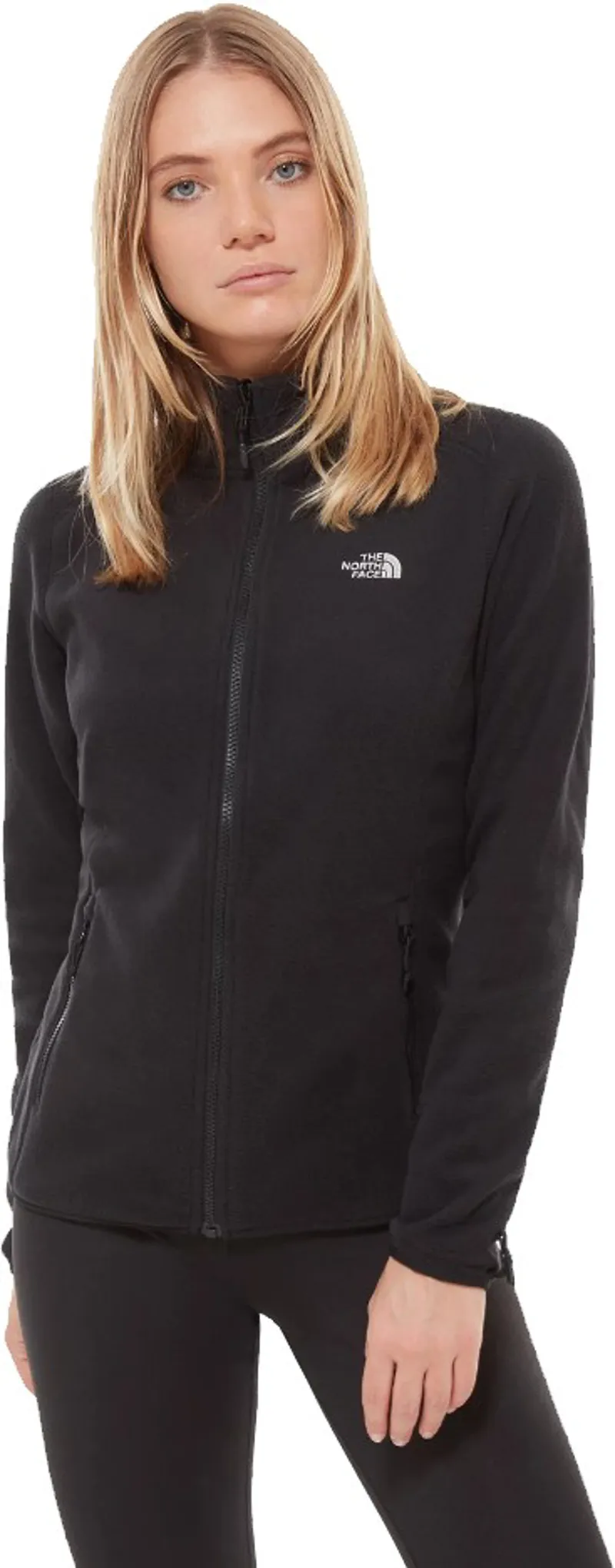 The North Face Womens 100 Glacier Full Zip Fleece - TNF Black-2